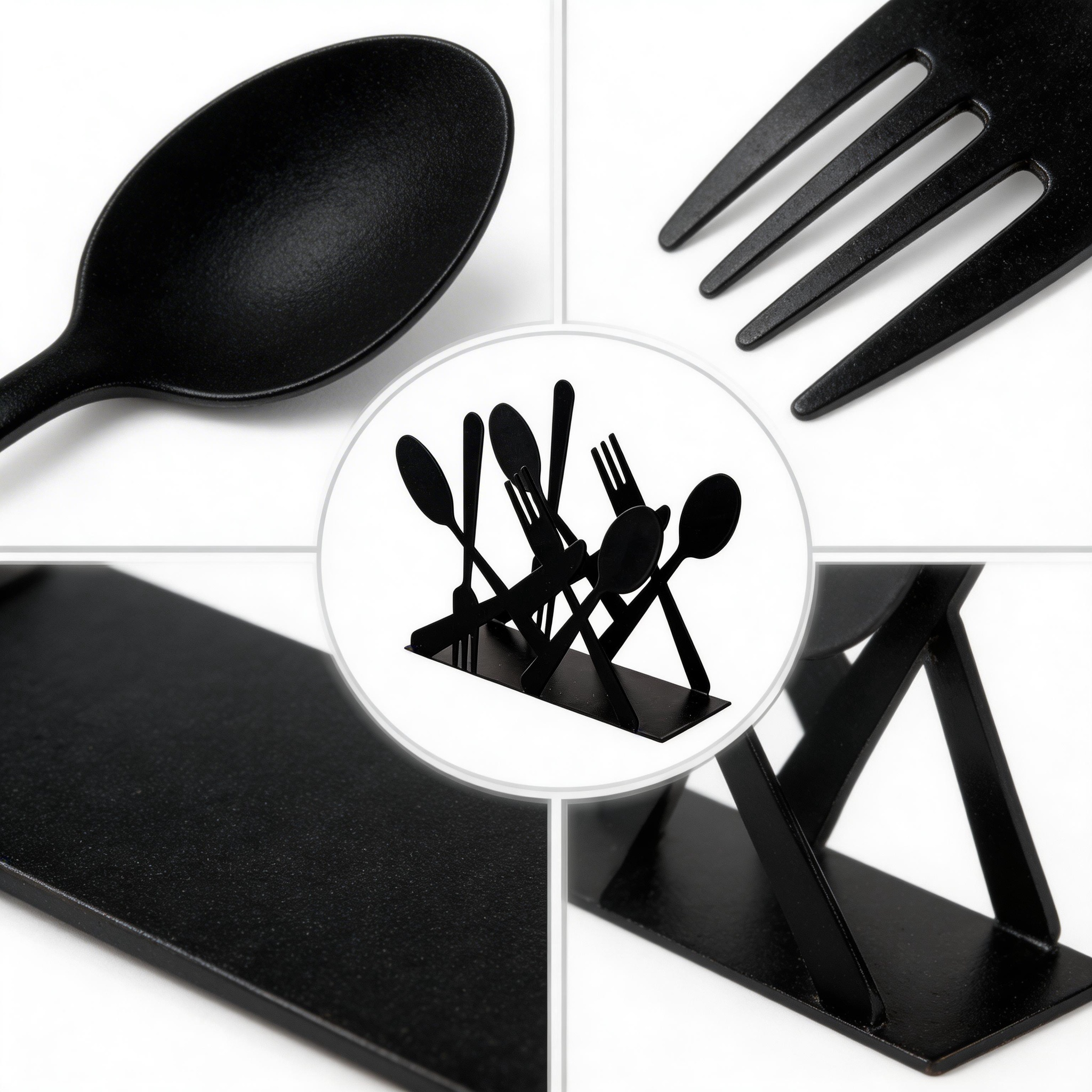 Nordic Vertical Iron Napkin Holder - Elegant Desktop Organizer