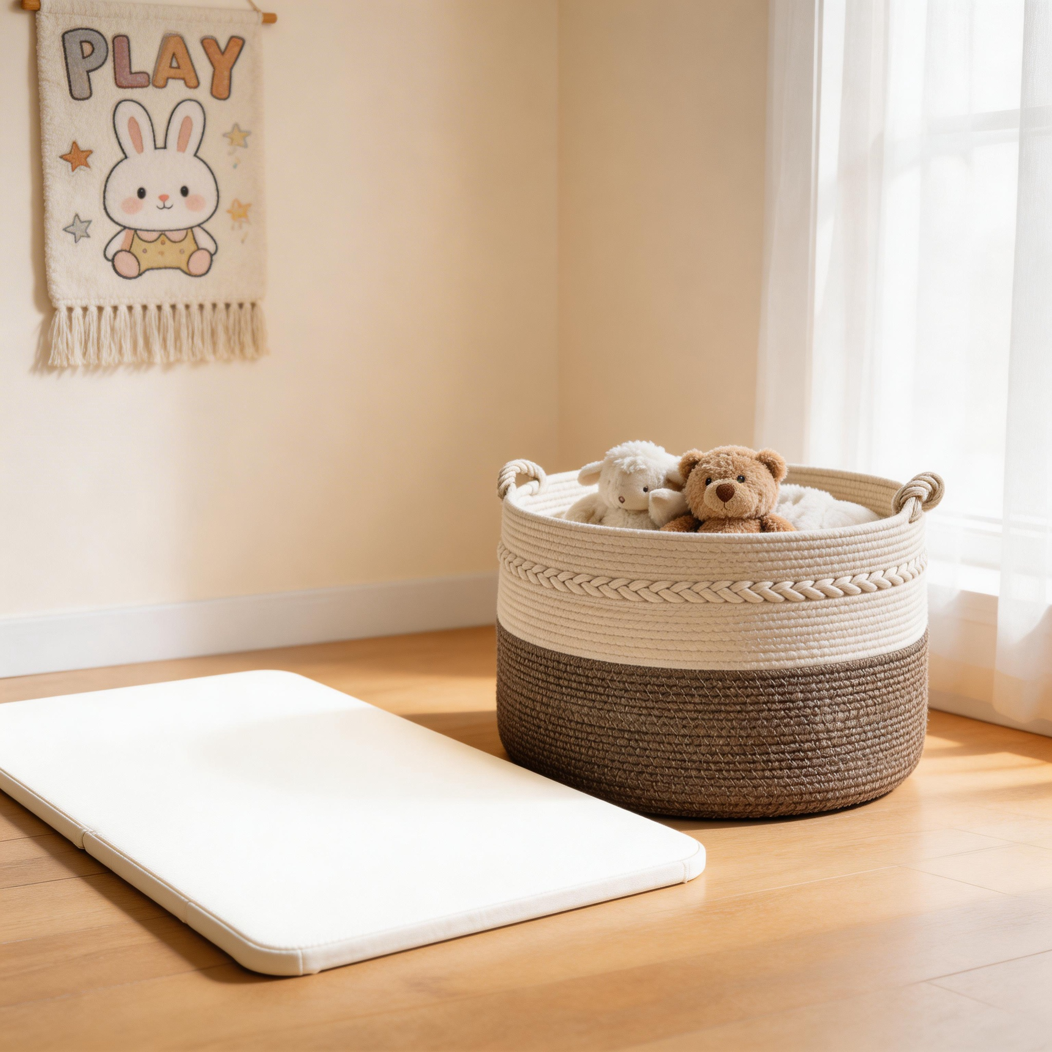 Premium Multi-Functional Cotton Rope Woven Storage Basket