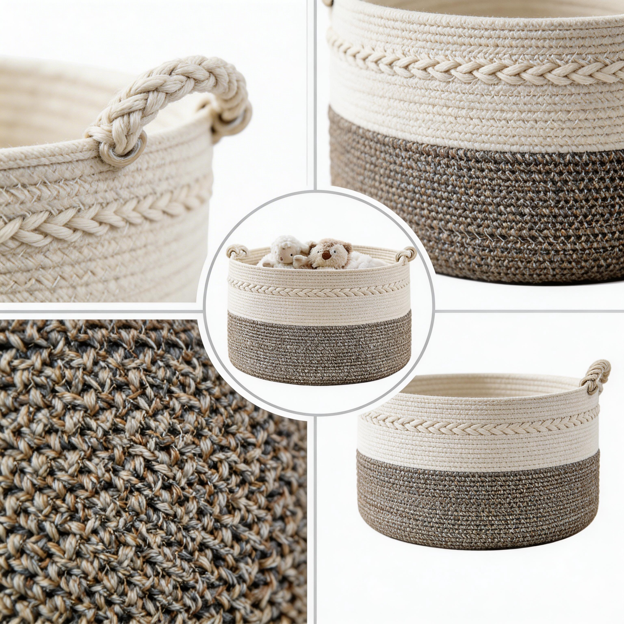 Premium Multi-Functional Cotton Rope Woven Storage Basket