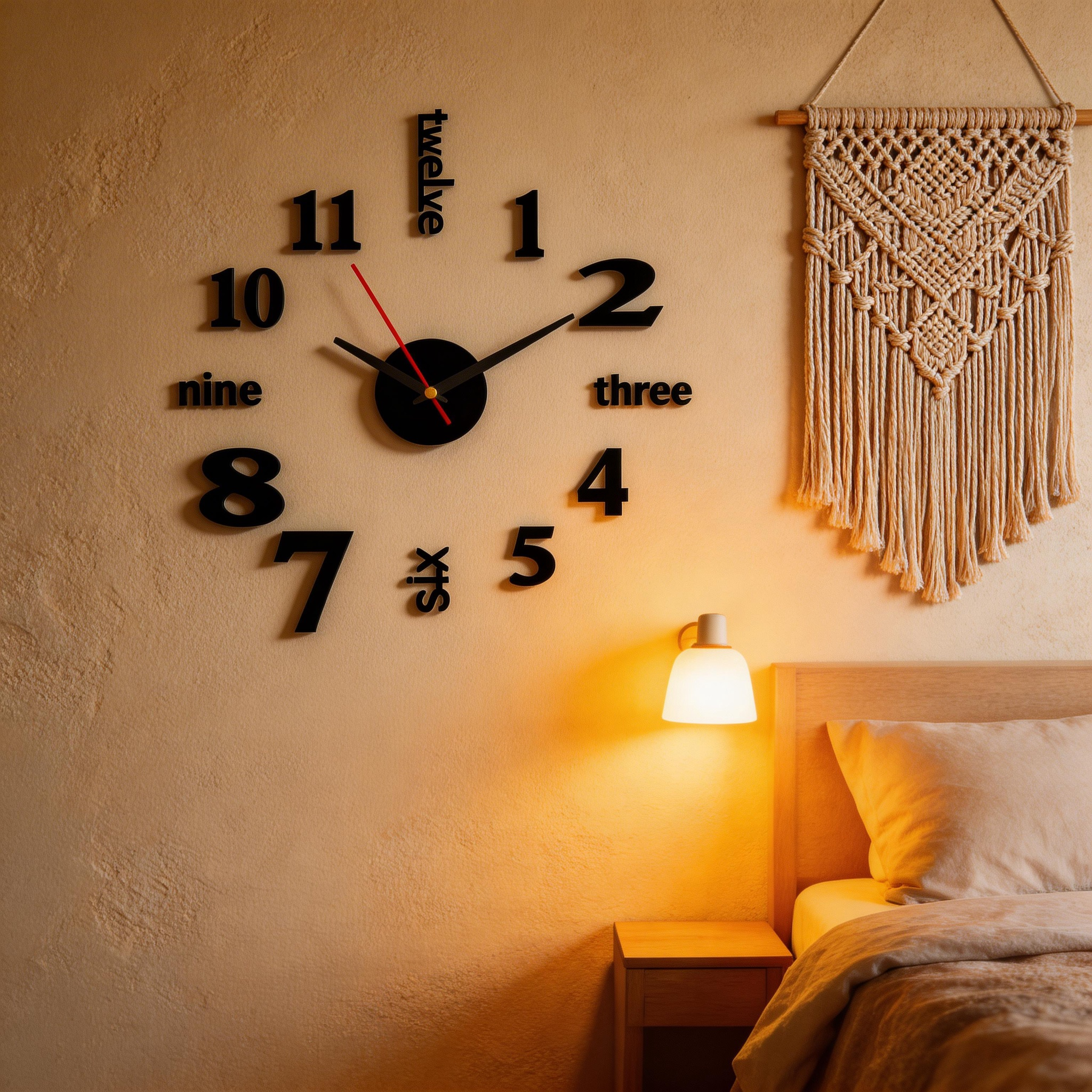 Modern Minimalist DIY Silent Wall Clock