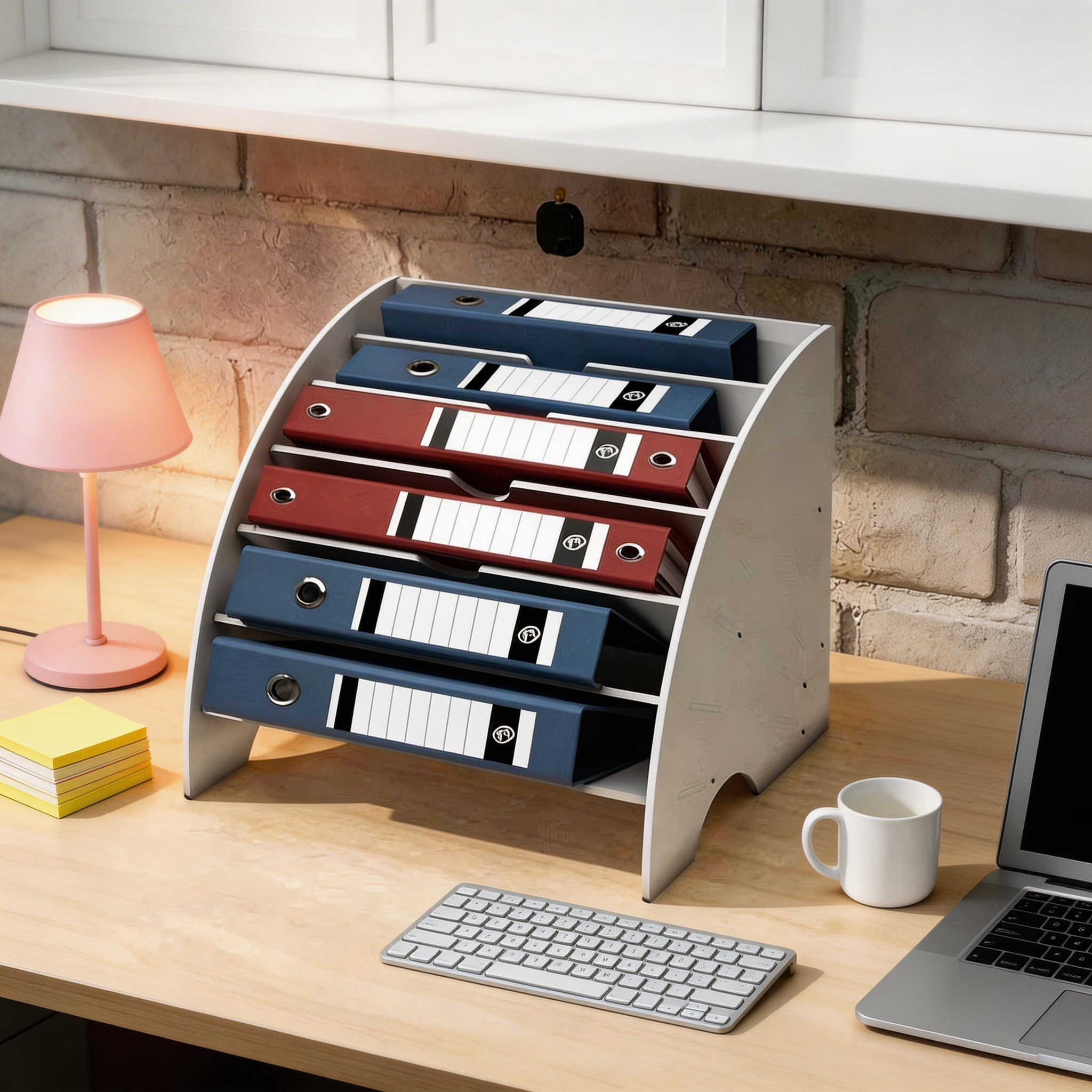 Premium Fan-Shaped Desktop File Organizer