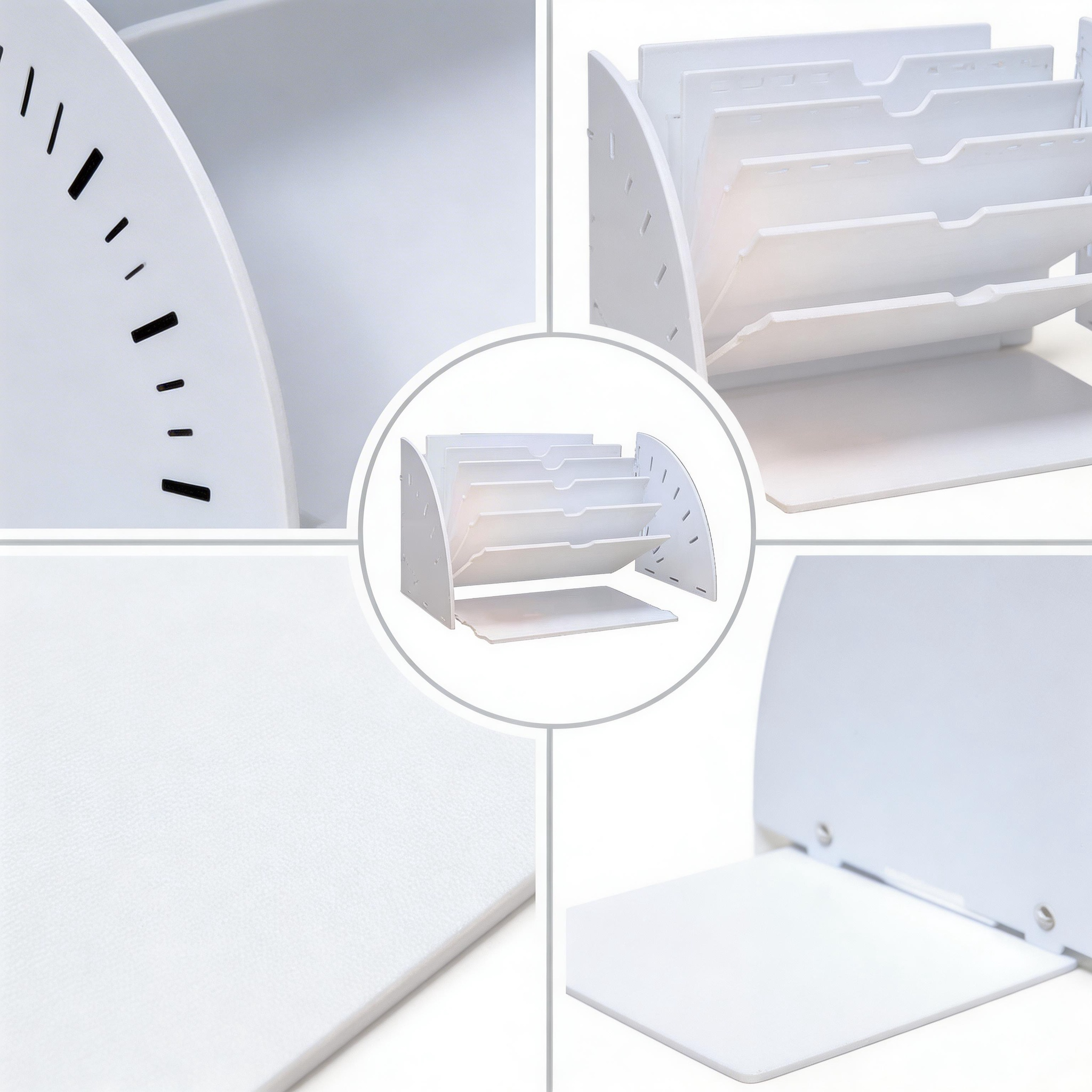 Premium Fan-Shaped Desktop File Organizer