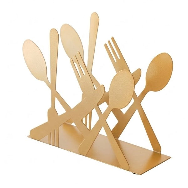 Nordic Vertical Iron Napkin Holder - Elegant Desktop Organizer